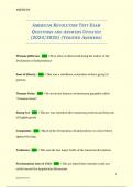 American Revolution Test &ndash; Updated Exam Questions and Verified Answers &lpar;2024&sol;2025&rpar; &vert; Complete Study Resource