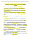 Abdominal Final Review WCUI 2022 with complete solution Document Content and Description Below Abdominal Final Review WCUI 2022 with complete solution 