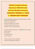 CAFCA Combined Exam   Questions With Revised   Correct Detailed Answers   &vert;ALREADY GRADED A&plus; PASS   >> BRAND NEW VERSION&excl;