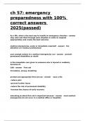 ch 57 emergency preparedness with 100- correct answers 2025&lpar;passed&rpar;&period;