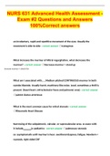 NURS 631 Advanced Health Assessment - Exam &num;2 Questions and Answers 100&percnt;Correct answers