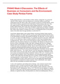 PHI445 Week 4 Discussion&comma; The Effects of Business on Consumers and the Environment&colon; Case Study Perdue Farms