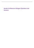 Heroku Architecture Designer Questions and Answers
