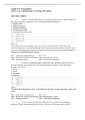 Chapter 41&colon; Oxygenation Potter et al&period;&colon; Fundamentals of Nursing&comma; 9th Edition Complete Answered 100&percnt; correctly&lowbar; Spring 2023