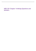 HIEU 201 Chapter 14 Mintap Questions and Answers