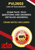 PVL2602 Exam Pack 2023: New Case Study Notes, MQS Test Bank, and Cram Notes for Exam Success.