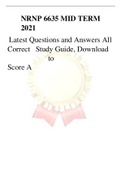 NRNP 6635 MID TERM 2021 