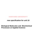 Biological Molecules and Biochemical Processes l3 for applied sciences