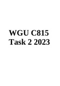 WGU C815 Task 2 2023