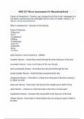 NUR 327 Micro Assessment &num;3&colon; Musculoskeletal