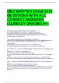 OEC WRITTEN EXAM 2019 QUESTIONS WITH ALL CORRECT ANSWERS &lpar;ALREADY GRADED A&plus;&rpar;