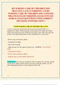 RN NURSING CARE OF CHILDREN 2019  PRACTICE A & B &lpar;4 VERSIONS&rpar; ATI RN  NURSING CARE OF CHILDREN 2019 &lpar;4 ONLINE  PRACTICE EXAM VERSIONS&rpar; EACH CONTAIN  60 REAL EXAM QUESTIONS WITH CORRECT  DETAILED ANSWERS &lpar;NEW&excl;&rpar;