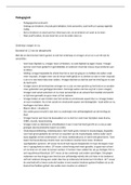 Samenvatting Pedagogiek IPABO Jaar 1 Periode 2 