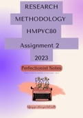HMPYC80 Assignment 2 2023 Memo Answers