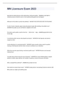 MN Licensure Exam 2023 with 100&percnt; correct answers