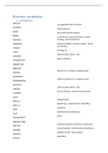 Woordenlijst Engelse bedrijfscommunicatie (F0XQ4a)
