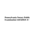 Pennsylvania Notary Public Examination Score A&plus;