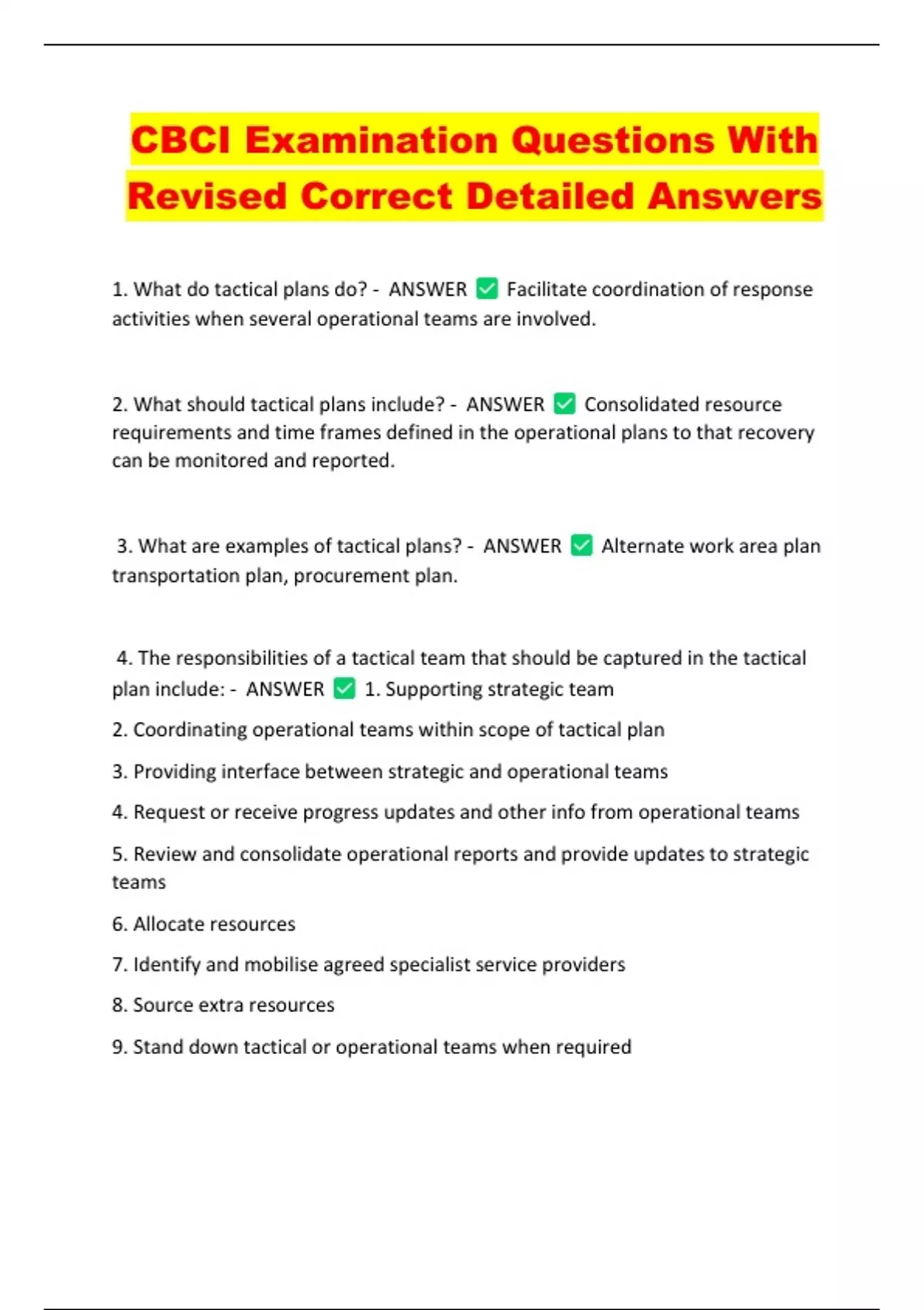 CBCI Examination Questions With Revised Correct Detailed Answers - CBCI ...