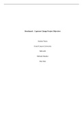 NRS 493 Topic 3 Assignment Capstone Change Project - List of objectives Grand Canyon 2023