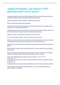 Applied Probability and Statistics C955 Questions and Correct Answer&period; 