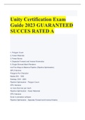 Unity Certification Exam  Guide 2023 GUARANTEED  SUCCES RATED A
