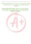 2022 RN HESI EXIT EXAM - Version 1 (V1) All 160 Qs & As Included  - Guaranteed Pass A+!!! (All Brand New Q&A Pics Included) +  GRADED 