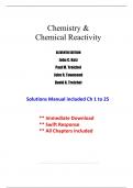 Chemistry & Chemical Reactivity&comma; 11th Edition &ndash; Kotz&comma; Treichel&comma; Townsend & Treichel &ndash; Complete Student Solutions Manual &lpar;Chapters 1&ndash;25&rpar;