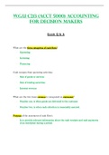 Exam Questions & Answers - C213 &sol; C 213 &lpar;Latest 2023 &sol; 2024&rpar; &colon; Accounting for Decision Makers - W&period;G&period;U