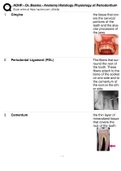 ADHP - Dr&period; Basma - Anatomy Histology Physiology of Periodontium&lpar;2020-2021&rpar; 100&percnt; Correct&excl;&excl;