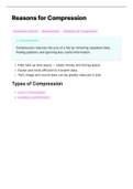 AQA A-Level Compression Notes