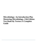 Microbiology: An Introduction Plus Mastering Microbiology, 13th Edition Test Bank By Tortora
