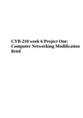 CYB-210 week 6 Project One: Computer Networking Modification.