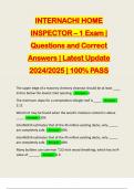 BUNDLE FOR INTERNACHI EXAMS&colon;&colon;&colon;&colon;&colon; QUESTIONS AND CORRECT ANSWERS &vert; LATEST UPDATE 2024&sol;2025