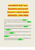 PACKAGE DEAL FOR INTERNACHI EXAMS&colon;&colon;&colon;&colon;&colon; QUESTIONS AND CORRECT ANSWERS &vert; LATEST UPDATE 2024&sol;2025