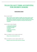 Assessment Exam - C213 &sol; C 213 &lpar;Latest 2023 &sol; 2024&rpar; &colon; Accounting for Decision Makers - W&period;G&period;U