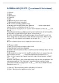 ROMEO AND JULIET &lpar;Questions & Solutions&rpar;