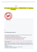 ATI fundamentals practice A &ndash; UPDATED 2022- 57 Questions & Answers