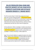 MI LIFE PRODUCER FINAL EXAM AND  PRACTICE NEWEST ACTUAL EXAM WITH  COMPLETE QUESTIONS AND DETAILED  ANSWERS GRADED A &vert; BRAND NEW&excl;&excl;&excl; 
