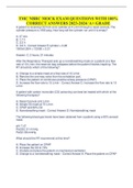 TMC NBRC MOCK EXAM QUESTIONS WITH 100&percnt; CORRECT ANSWERS 2023-2024&sol; A&plus; GRADE