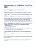 Fundamentals Of Real Estate Exam Prep 2023