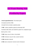 ILE Exam Hearing Aids 2023 | 100% Correct Questions And Answers 