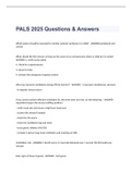 PALS 2025 exam with complete solutions