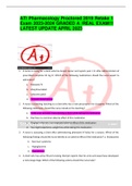 ATI Pharmacology Proctored 2019 Retake 1 Exam 2023-2024 GRADED A /REAL EXAM!!! LATEST UPDATE APRIL 2023