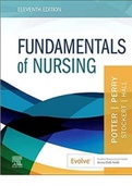 Test Bank For Fundamentals of Nursing 11th Edition Potter Perry Chapter 1-50 | Complete Guide Newest Version 2023