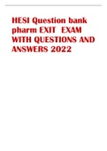 HESI Question bank  pharm EXIT EXAM  WITH QUESTIONS AND  ANSWERS 2022