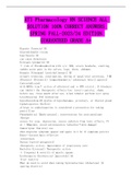 ATI Pharmacology RN SCIENCE ALL SOLUTION 100&percnt; CORRECT ANSWERS SPRING FALL-2023&sol;24 EDITION GUARANTEED GRADE A&plus;