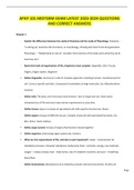 APHY 101 MIDTERM EXAM LATEST 2023-2024 QUESTIONS AND CORRECT ANSWERS 