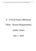  IT 510 &colon; FINAL PROJECT MILESTONE THREE&colon; SYSTEM REQUIREMEN