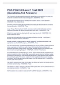 PGA PGM 3&period;0 Level 1 Test 2023 &lpar;Questions And Answers&rpar; 