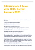 SCCJA block 4 Exam  with 100&percnt; Correct  Answers 2023